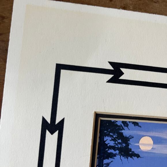 Song Of Wilderness Coyote Wolf Howl 1987 Matted Art Print Marguerite Fields TH2 - Picture 4 of 5